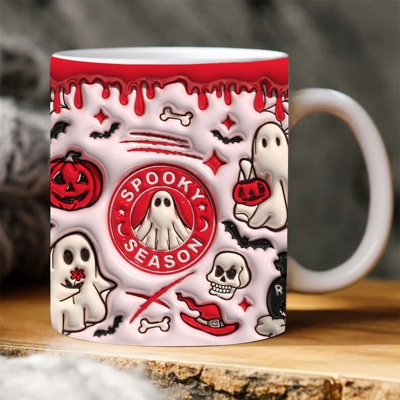 Blustoreweb ™ Tazza in ceramica con zucca di Halloween