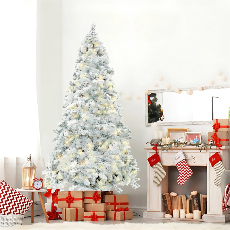 Blustoreweb ™ Albero di Natale Snowy Sparkle: Eleganza Innevata e Qualità Duratura per le Feste