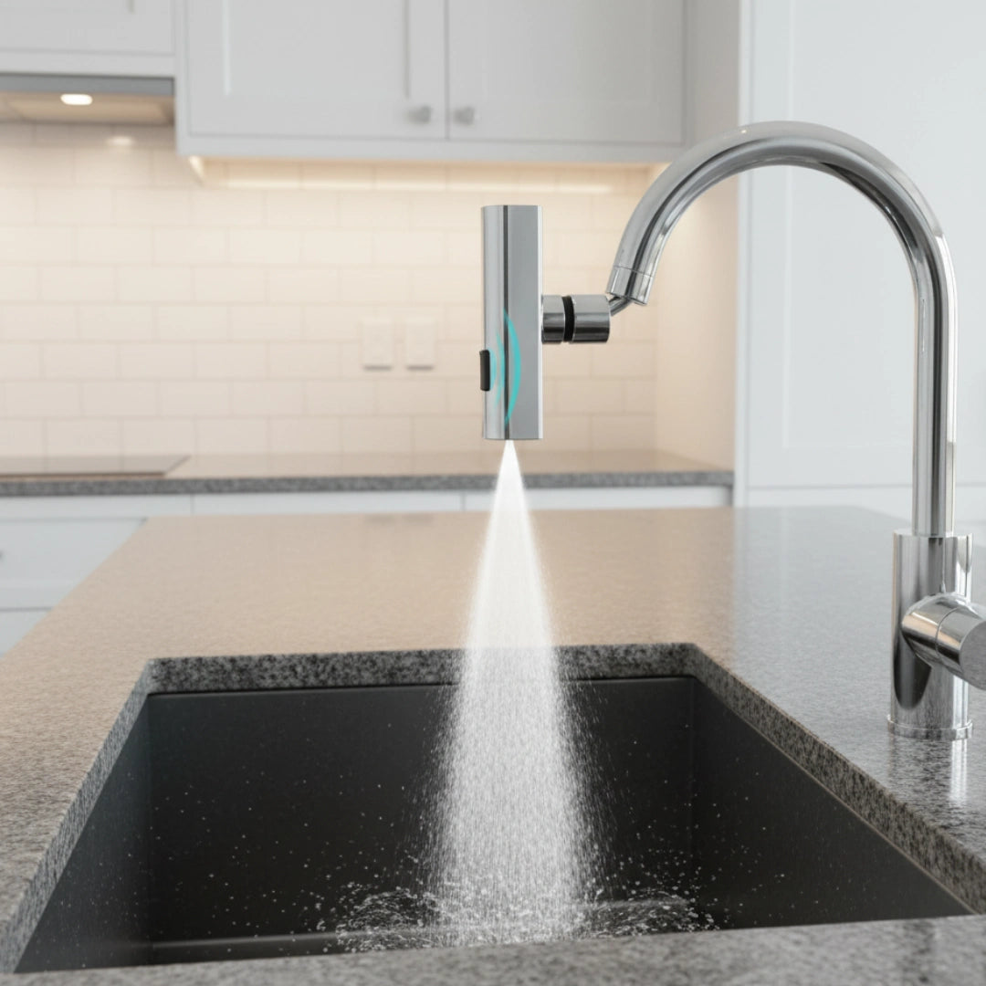 AcquaFlex 360 design nero opaco argento cromato cucina bagno