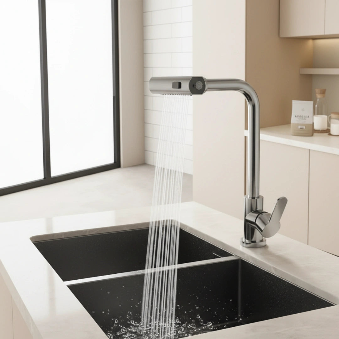 AcquaFlex 360 getto cascata alta pressione cucina lavandino