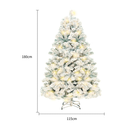 Blustoreweb ™ Albero di Natale Snowy Sparkle: Eleganza Innevata e Qualità Duratura per le Feste