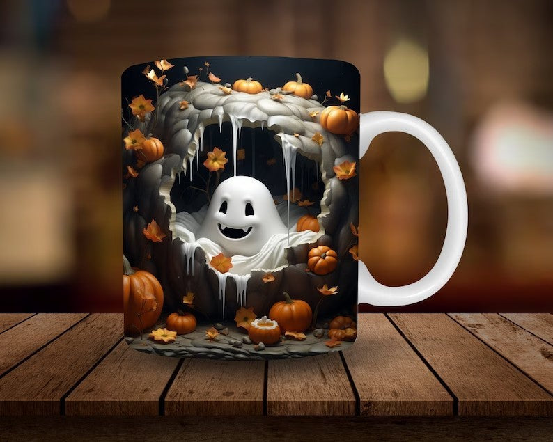 Blustoreweb ™ Tazza in ceramica con zucca di Halloween