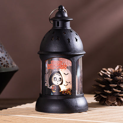 Lanterna vintage LED Halloween modello teschio