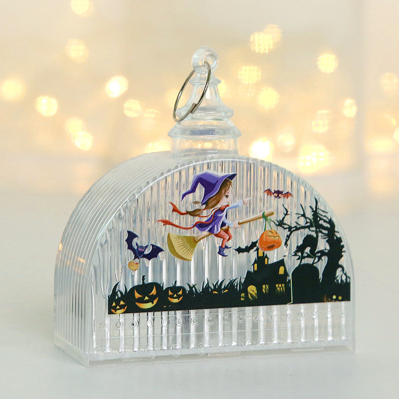 Lanterna LED Halloween modello strega