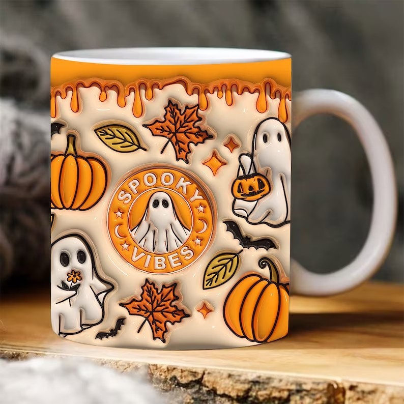 Blustoreweb ™ Tazza in ceramica con zucca di Halloween