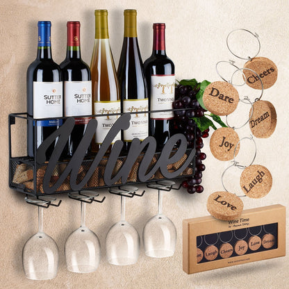 Blustoreweb™- Portabottiglie vino da parete - Blustoreweb