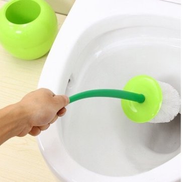 Blustoreweb™ Scopino per WC con manico lungo e setole morbide - Blustoreweb