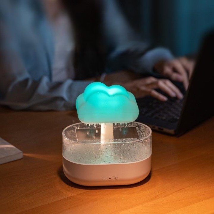Umidificatore per ambiente colorato aroma terapia - Blustoreweb