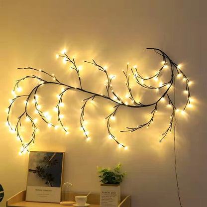 Vines With Lights Christmas Garland Light Flexible DIY Willow Vine Branch LED Light For Room Wall Wedding Party Decor - Blustoreweb